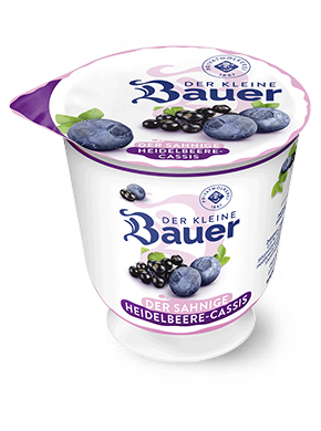 bauer natur joghurt 150g teaser heidelbeere cassis sahne