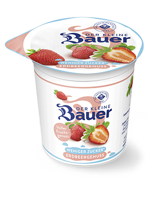 bauer natur joghurt 150g teaser erdbeere weniger zucker bauer natur joghurt 150g teaser erdbeere weniger zucker