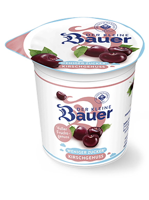 bauer natur joghurt 150g teaser kirsche weniger zucker bauer natur joghurt 150g teaser kirsche weniger zucker